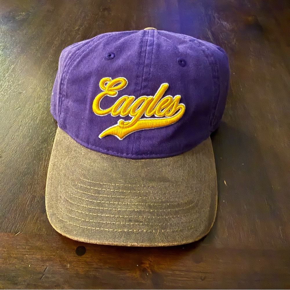 The Game Eagles Purple Cap‎ with Gold Embroidery Strapback